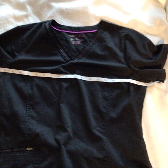 Lot of 2 Healing Hands Purple Label Yoga Grey Scrub Top Women’s Sz S Joy /Jasmin - Picture 11 of 13